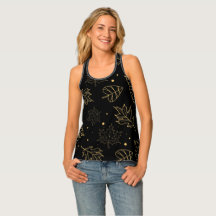 Elegant Gold Glitter Leaves Ditsy Pattern |