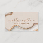 Elegant Gold Glitter Marble Agate Modern Chic Business Card<br><div class="desc">Elegant Gold Glitter Marble Agate Modern Chic Business Card. Perfect for makeup artists,  hair stylists,  cosmetologists,  and more!</div>