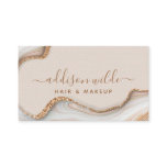 Elegant Gold Glitter Marble Agate Modern Chic Business Card Elegant Gold Glitter Marble Agate Modern Chic Business Card