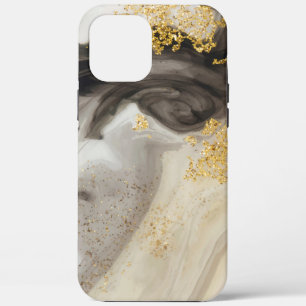 Elegant Gold Glitter Marble Modern Chic iPhone 12 Pro Max Case