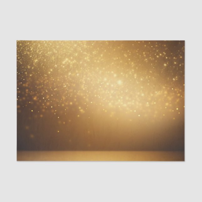 Elegant Gold Glitter Tissue Paper (Front)