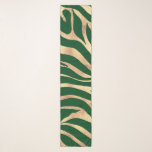 Elegant Gold Glitter Zebra Green Animal Print Scarf<br><div class="desc">This Exotic Style hand-drawn Emerald green and faux Gold Glitter Zebra Print Aesthetic Design photo print is perfect to add an elegant touch to special celebration events or Glam Home Decor. A modern trendy zebra animal print filled with gold color wavy lines and strokes, forming a beautiful tropical zebra stripes...</div>
