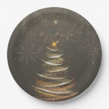 Elegant Gold glow Christmas Tree