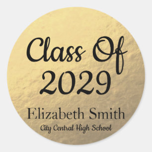 Elegant Gold Graduation Envelope Seals