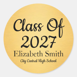 Elegant Gold Graduation Envelope Seals