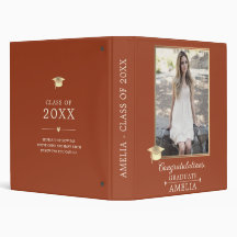 Elegant Gold Graduation Photo Album Keepsake