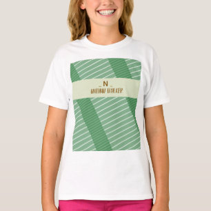 Elegant Gold & Gray Monogram I Minimalist Elegant  T-Shirt