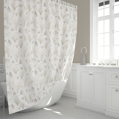 Elegant Gold Gray Shower Curtain