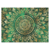 Gold Patterned Tissue Paper 6 Sheets - Emerald Crafts