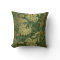 Elegant gold green royal damask floral pattern