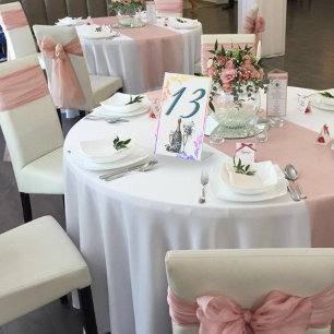 Elegant Gold Greenery Botanical Wedding Table Numb Pedestal Sign