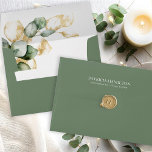 Elegant Gold Greenery Wedding Envelope<br><div class="desc">Prepare to embark on a magical journey of love with our breathtaking wedding suite, crafted especially for lovers of nature! This fabulous collection is the ultimate addition to your dreamy garden party or enchanting nature-themed celebration. It includes everything you could possibly need, from a stunning welcome sign to personalized napkins...</div>