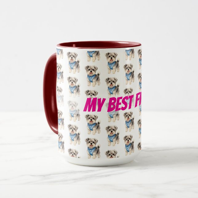 Elegant Gold Grooming Pet Personalized Collection Mug (Front Left)