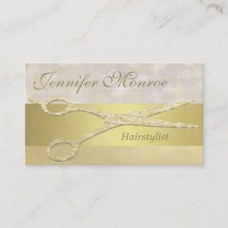 Elegant Gold Hairstylist Appointment Reminder