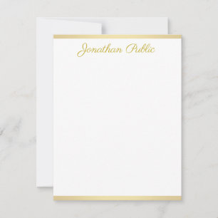 Elegant Gold Handwritten Script Text Template Flat