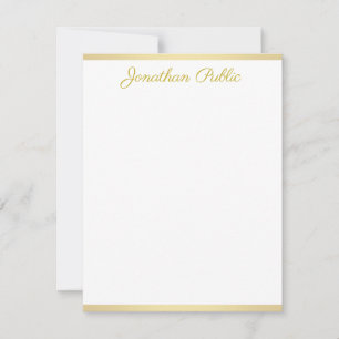 Elegant Gold Handwritten Script Text Template Flat