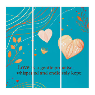 Elegant Gold Heart Love Art