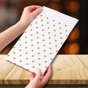 Elegant Gold Hearts Pattern Gift Shop packaging Envelope Mailers
