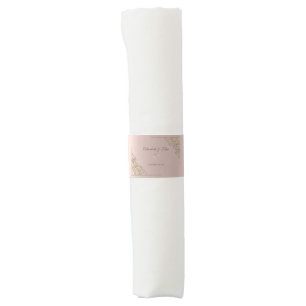 Elegant Gold Hearts Rose Gold Wedding  Napkin Bands
