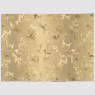 Elegant Gold Hummingbirds Tissue Paper