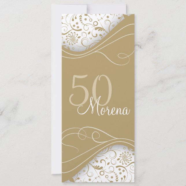 Elegant Gold Invitation (Front)