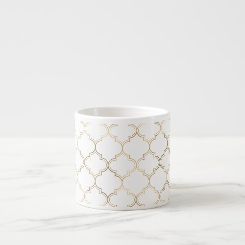 Elegant Gold Islamic Art Pattern Style Espresso Cup