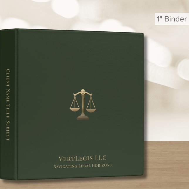Elegant Gold Justice Scale Legal Binder (Creator Uploaded)