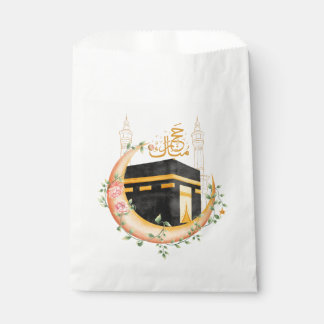 Elegant Gold Kaaba Hajj Mabroor Welcome Home Class Favor Bag