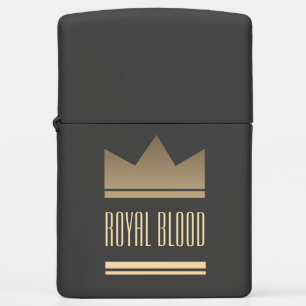 Elegant Gold King Crown Zippo Lighter