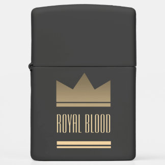 Elegant Gold King Crown Zippo Lighter