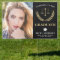 Elegant gold Law school graduation yard sign