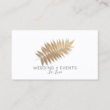 ★. Elegant Gold Leaf Business Card by laurapapers at Zazzle