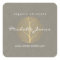 Elegant Gold Leaf Logo on Tan Cardboard Look