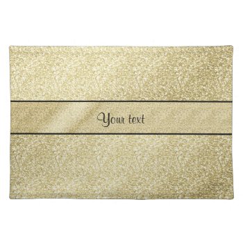 Elegant Gold Leaf Placemat by kye_designs at Zazzle