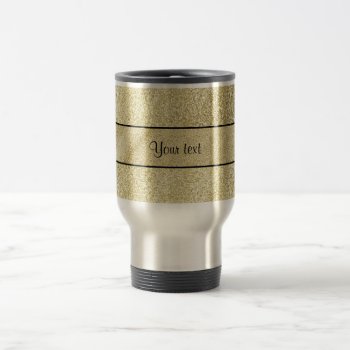 Elegant Gold Leaf Travel Mug by kye_designs at Zazzle