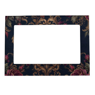 Elegant Gold Line Art Tropical Botanical Magnetic Frame