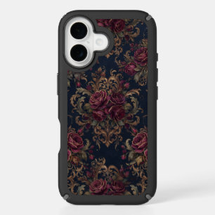 Elegant Gold Line Art Tropical Botanical iPhone 16 Case