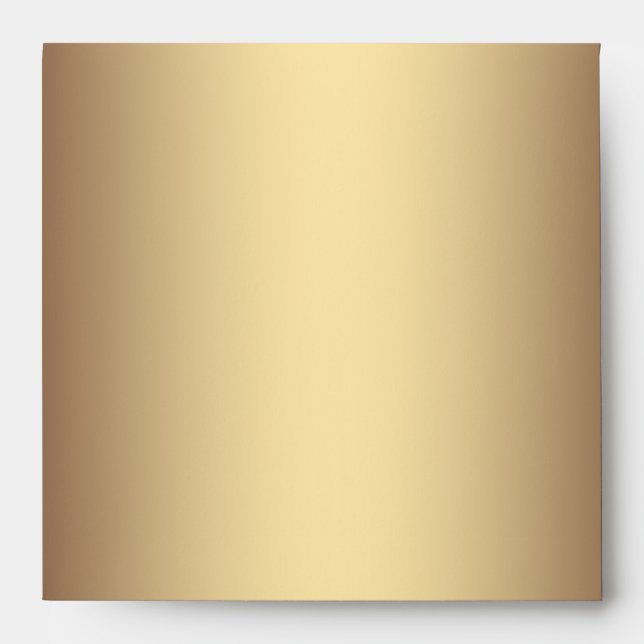 Elegant Gold Linen Leopard Envelopes (Front)