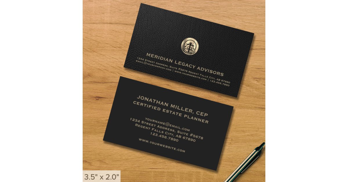 Elegant Gold Logo Professional Business Card | Zazzle