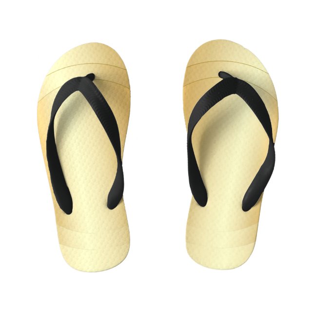 Elegant Gold Look Glamorous Modern Template Kid's Flip Flops (Footbed)