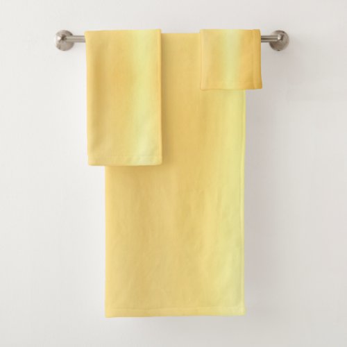 Elegant Gold Look Glamour Trendy Template Bath Towel Set