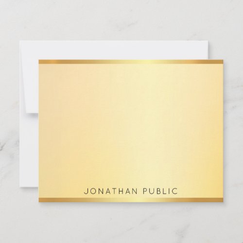 Elegant Gold Look Modern Monogram Template