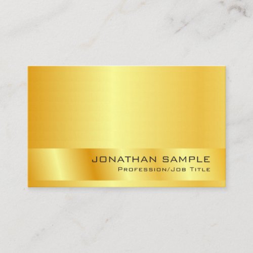 Elegant Gold Look Modern Professional Template Business Card