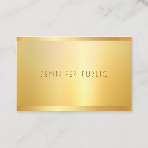 Elegant Gold Look Professional Elite Template Luxe Business Card
