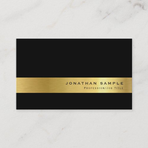 Elegant Gold Look Signature UV Matte Luxury Business Card