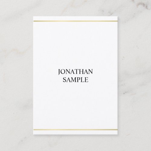 Elegant Gold Look Sleek Design Professional Luxury Business Card