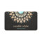 Elegant Gold Lotus Flower Black