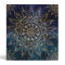 Elegant Gold Mandala Blue Galaxy