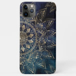 Elegant Gold Mandala Blue Galaxy Iphone 11 Pro Max Case at Zazzle
