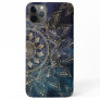 Elegant Gold Mandala Blue Galaxy Design iPhone 11 Pro Max Case